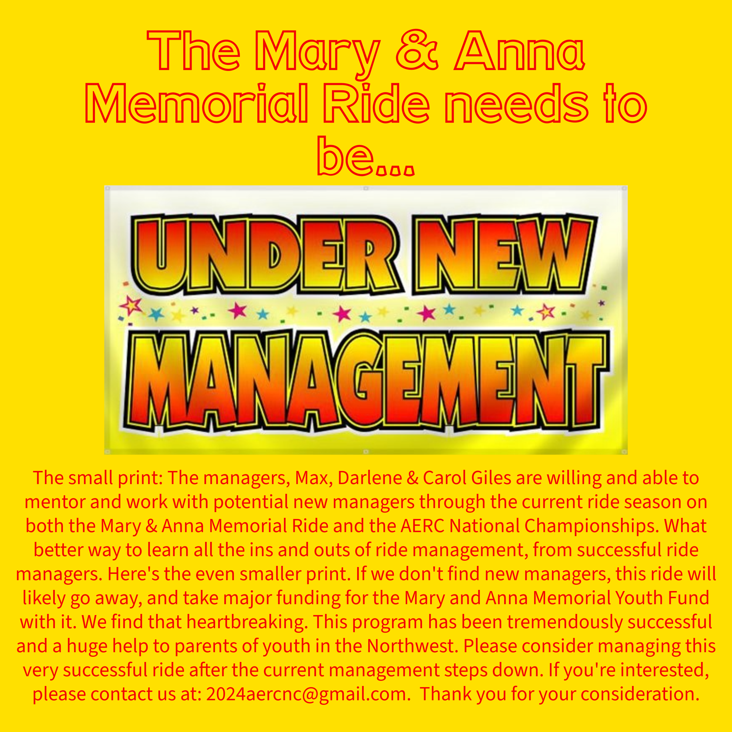 The Mary & Anna Memorial Ride needs your help – ~ The Mary & Anna ...
